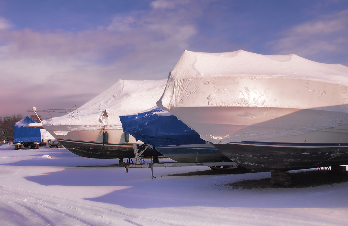 Boot einwintern